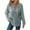 Light Blue, variant on Hoodies for Women Ribbed Knit Long Sleeve Tops Fall Loose Casual Button Down V NeckDrawstring Hooded Pullover Sweatshirts