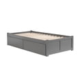 thumbnail image 3 of AFI Concord Lit Plateforme Simple en Bois Massif avec Rangement Gris, 3 of 13