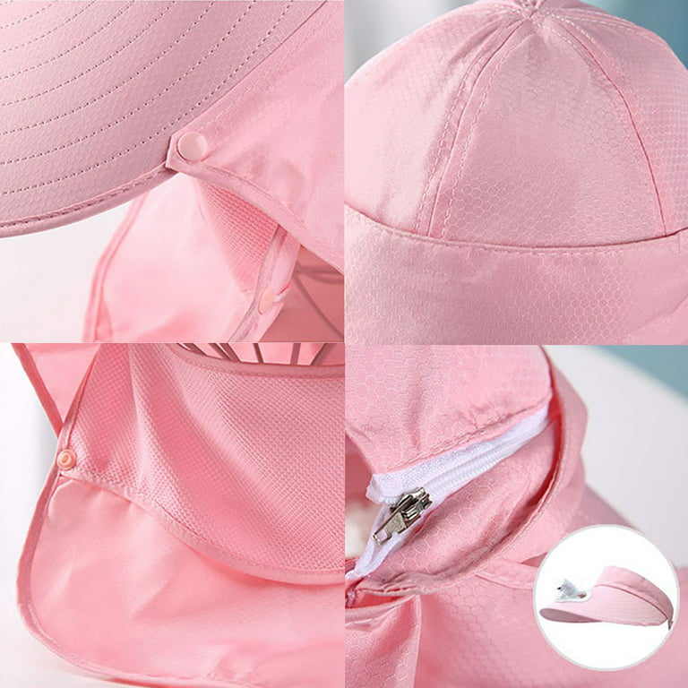 Yirtree Wide Brim Sun Hat Fishing Hat with UPF Bucket Cap Detachable Fan – Multifunctional 50 Protection