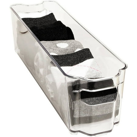 stackable clear storage bin