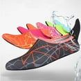 thumbnail image 3 of Barefoot Water Skin Shoes, Epicgadget(TM) Quick-Dry Flexible Water Skin Shoes Aqua Socks for Beach, Swim, Diving, Snorkeling, Running, Surfing and Yoga Exercise (Gray/Orange, L. US 7-8 EUR 38-39), 3 of 4