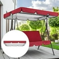 thumbnail image 4 of Columpio para Patio Shamjiam Toldo superior abatible Rojo 164x114x15cm, 4 of 8