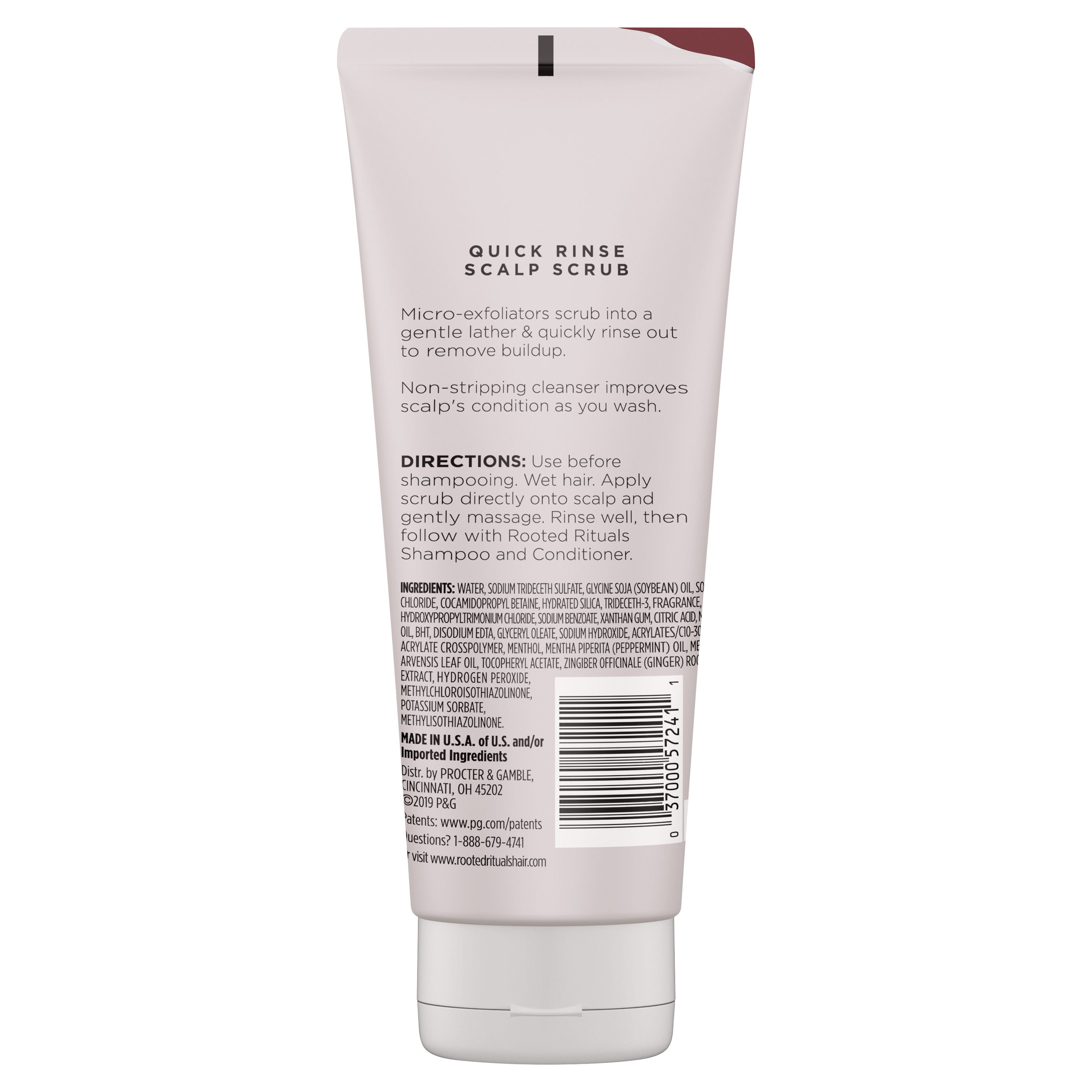 Rooted Rituals Ginger Root and Mint Quick-Rinse Scalp Scrub, 6.7 fl oz - image 3 of 9