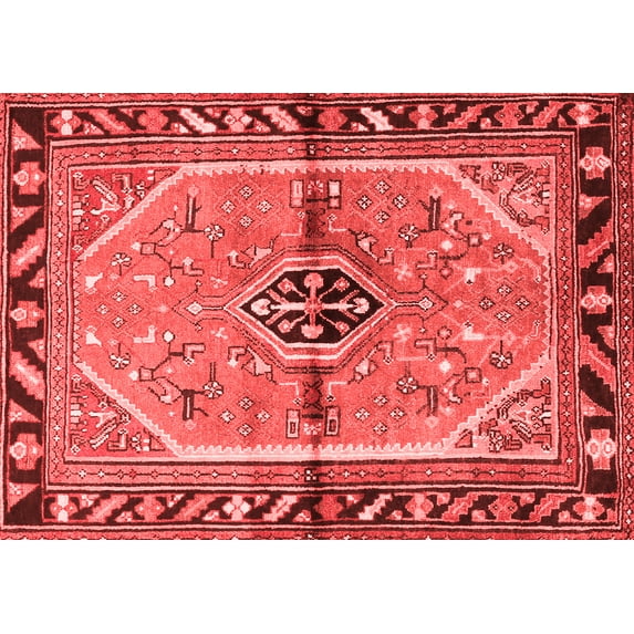 Ahgly Company Indoor Rectangle Persian Red Traditional Area Rugs, 7' x 10'