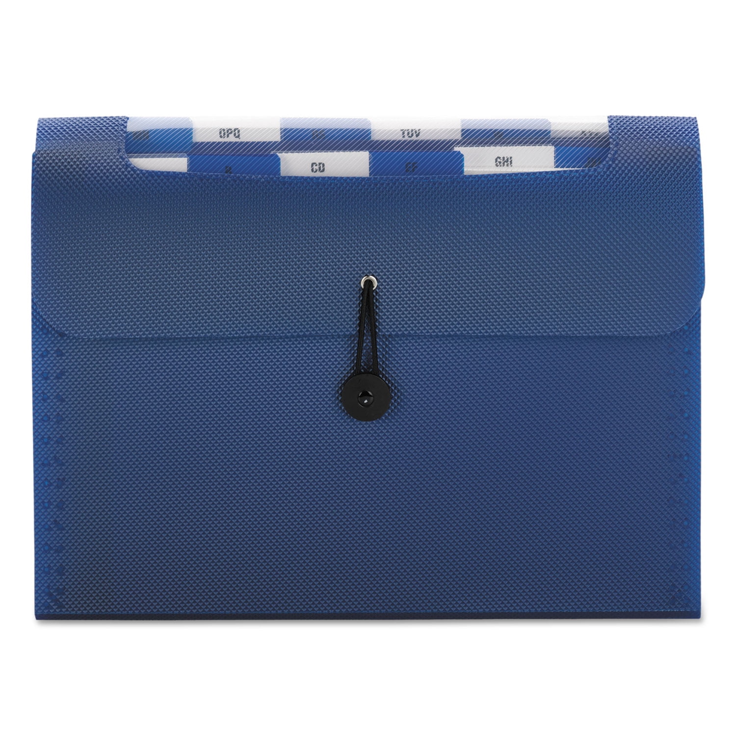 Smead Step Index Organizer 12 pockets w/Cord Navy Blue Letter (70902)