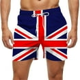 thumbnail image 2 of Summer Clearance Pitauce 4th of July Mens Patriotic Swim Trunks xPatriotic Beach Board Shorts Summer Casual Bathing Suit with Pockets, 2 of 6