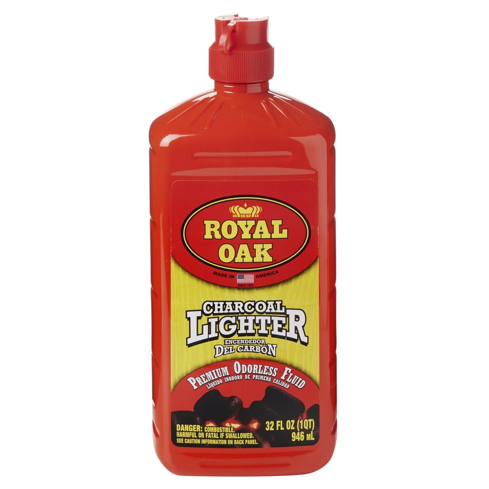 Royal Oak Charcoal Lighter Fluid, Premium Odorless Lighter Fuel, 32 Oz