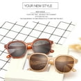 thumbnail image 4 of Ginsiom Trendy Square Sunglasses for Women Retro Fashion Womens Sun Glasses, 4 of 5