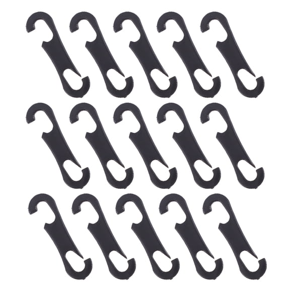 Amosfun 100Pcs Car Interior Plastic Hooks for Seat Cover Locking Black Auto Accessories