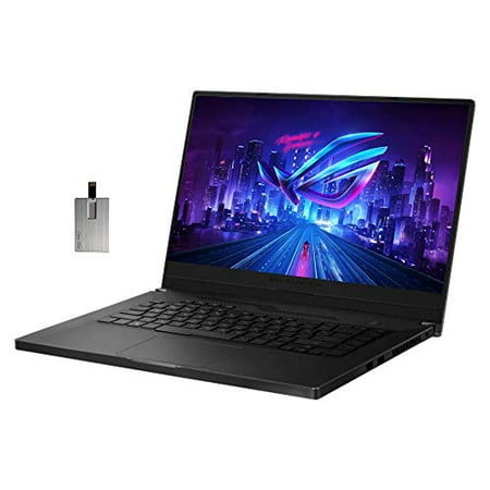 ASUS 2021 ROG Zephyrus G15 Gaming 15.6" FHD Laptop Computer, AMD Ryzen 7-4800HS, 16GB RAM, 1TB SSD, Backlit Keyboard, SmartAmp Audio, GeForce RTX 2060, Windows 10 Pro, Black, 32GB SnowBell USB Card