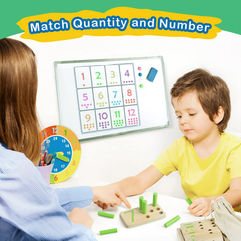 Baby Montessori Toy Math Wooden Toy Learning Box Numbers