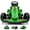 Green1, variant on 24V Electric Go Kart for Kids, Crazy Drift Cart with Dual 200W Motors, EVA Tires, 8.1 MPH, LED Lights, Bluetooth, Music, Electric Pedal Kart Outdoor Ride on Toy for Kids Ages 6+ (Green)