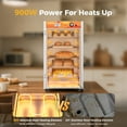 thumbnail image 4 of CAMMOO 133Qt 5-Tier 900W Electric Commercial Food Warmer for Parties Buffet, Adjustable Shelves,Single Door, 4 of 9