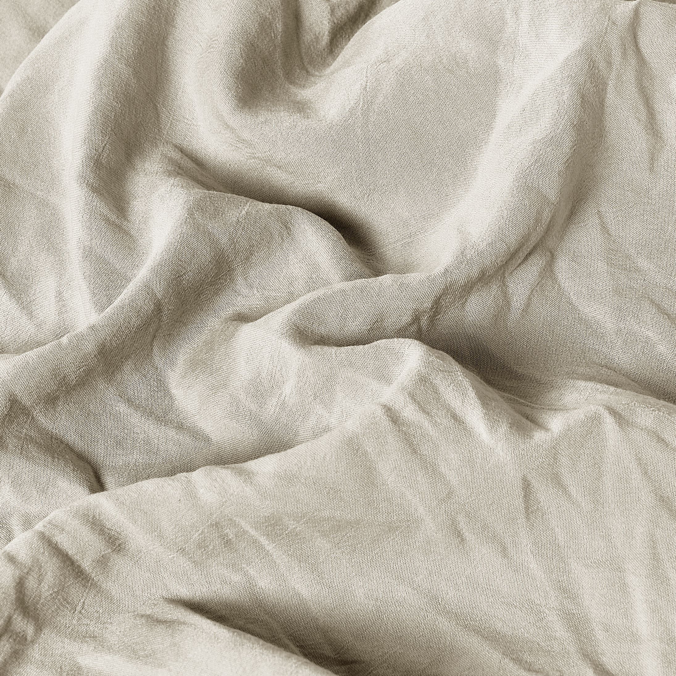 Mainstays Washed Ultra Soft Microfiber Bed Sheet Set, King, Papyrus Biege, 4 Piece