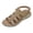 Khaki, variant on Women Orthopedic Walking Sandals Arch Support Strappy Non Slip Slides Lightweight Adjustable Ankle Strap Athletic Shoes Khaki Size 8.5
