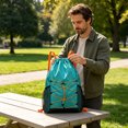 thumbnail image 4 of Outdoor Drawstring Backpack with Elastic Cord Storage – Quick Dry Oxford Cloth Sack for Swimming,Park,Daily Commute, 4 of 6