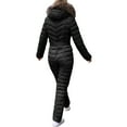 thumbnail image 2 of LANGWYQU Women's Hooded Waterproof Snowsuit, One Piece Ski Suit, Sizes S-XL, 2 of 3