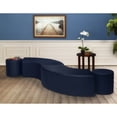 thumbnail image 3 of Logan Round Ottoman (Set of 2) Naval Blue, 3 of 5