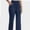Deep Blue, variant on Womens Elastic High Waisted Wide Leg Yoga Pants with Pockets Casual Athletic Pants