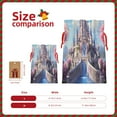 thumbnail image 3 of Naloa Majestic Fantasy Castle Drawstring Christmas Bags, 3D Xmas Gift Bags, Christmas Wrapping Bags, Xmas Goodie Bags, Treat Pouch Bags, Party Favor Bags-Small, 3 of 9
