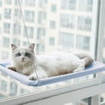 thumbnail image 4 of Greeniant Cama colgante para mascotas, tela Oxford, hamaca transpirable de alta resistencia, ventana, asiento lavable, montaje para dormir para el hogar y Perchas para gatos Caqui Greeniant PT004075-01, 4 of 6