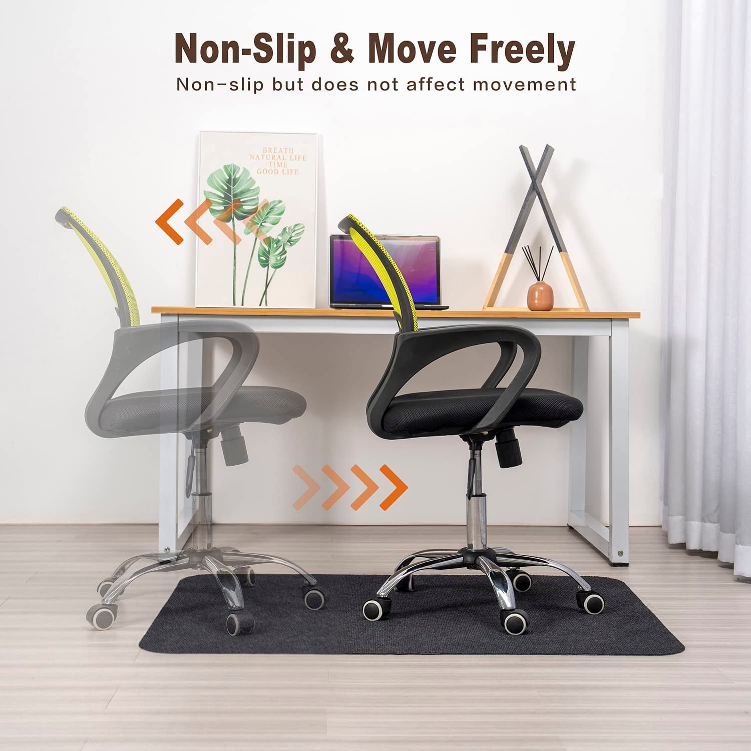 Tapis Protège-Sol Ronde Chaise Bureau Gaming 120 Cm - Antidérapant Et Résistant, Protection Sol Parfait Tapis Polyester Haute Densité Pour Bureau