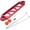Red, variant on Universal Billet Aluminum Battery Tie Down Mount Bracket with 250mm(10") Stainless J Bolts for Car SUV RV Fits Group 24 34 35 Batteries