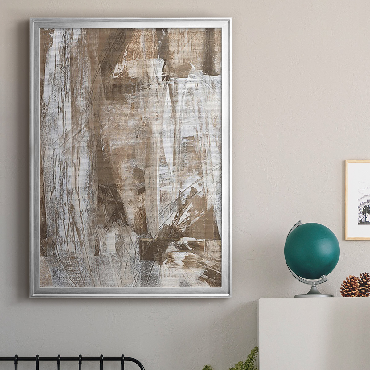 Bronzed I Premium Framed Print, in Gold, Black, or Silver - Ready to Hang