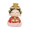 thumbnail image 4 of Figura de resina de la Diosa Madre Mazu para chimenea, oficina o inauguración de la casa. Base de loto, 4 of 9