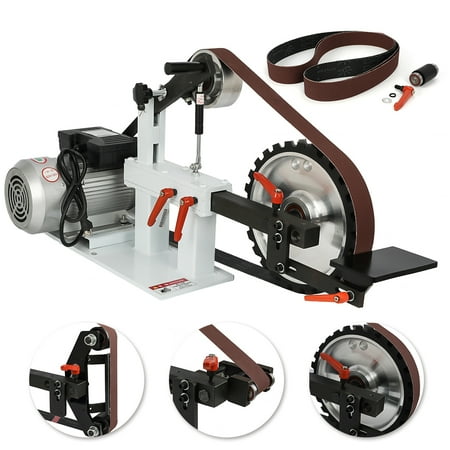 

Electric Belt Sander Multifunctional Heavy Duty Belt Grinder Machine with 2 x 82 Polishing Deburring 1.5 KW 2HP 110V