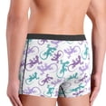 thumbnail image 4 of Men's Boxer Briefs, Color Sketch Cute Lizard Gecko Soft Comfy Mens Underwear Boxer Briefs Breathable With Widen Waist, 4 of 7