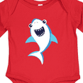 thumbnail image 4 of Inktastic Cute Shark, Little Shark, Blue Shark Boys or Girls Long Sleeve Baby Bodysuit, 4 of 5