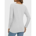 thumbnail image 4 of Long Sleeve T Shirts for Women Loose Fit, Crewneck Womens Long Sleeve Tops Casual Trendy Lightweight Basic Tee Tops, 4 of 6