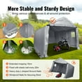 thumbnail image 6 of BENTISM Portable Outdoor Storage Shed with Bouncy Ball, 6 of 9