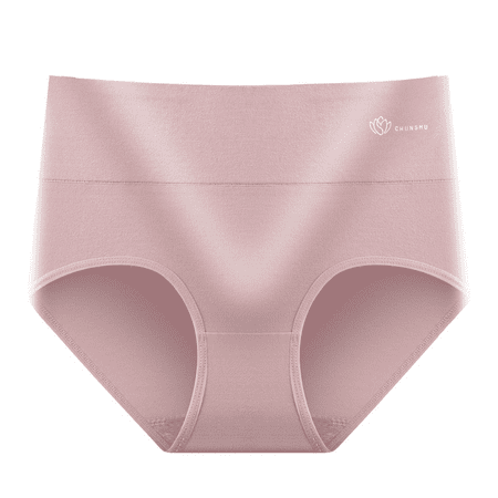 Fulorrnie Underwear for Women Comfort Briefs High Waisted Seamless Panty Sport Stretchable Elastic Waist Breathable Panties Pink M