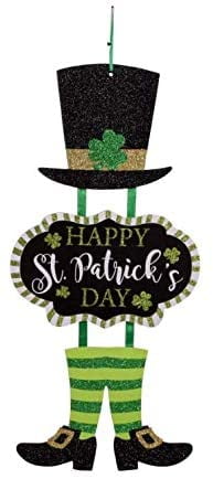 HAPPY ST PATRICKS DAY JOINTED BANNER HANGING PARTY DECORATION PATRICK'S SHAMROCK 