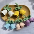 thumbnail image 2 of Keychain Keychain Hand Woven Flower Delicate Workmanship Bohemian Decorate Ornament Attractive Handmade Flower Knitted Key Ring Bag Accessory, 2 of 6