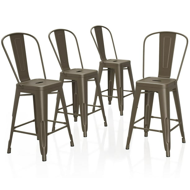 Grade Patio Bar Chairs Metal, Commercial Counter Height Bar Stools