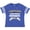 Football Blue and White, variant on African American Independence Juneteenth Boys or Girls Toddler T-Shirt
