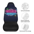 thumbnail image 6 of TEQUAN Front Seat Covers, Game Night Neon Signs Pattern 2 Piece Car Seat Cover Fit Most Car SUV Truck Van, 6 of 7