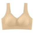 thumbnail image 2 of Lmueinov Plus Size Bras for Women Full Coverage No Underwire Push Up Padded Bralettes with Side Support, Seamless T-shirt Bra for Everyday Comfort, 2 of 8