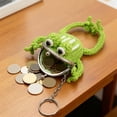 thumbnail image 4 of Llavero de monedero de ganchillo para mujeres y niñas – cartera de punto hecha a mano con metal, mini bolsa ligera para cambiar, regalo de vuelta al cole, 4 of 6