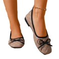 thumbnail image 5 of YOUYEDIAN Loafers for Women Fashion Low Block Heel Bow Deco Casual Diamond Quilted Flats Comfy Versatile Square Toe Dress Ballet Shoes, 5 of 5