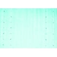 thumbnail image 1 of Ahgly Company Indoor Rectangle Solid Turquoise Blue Modern Area Rugs, 7' x 9', 1 of 4