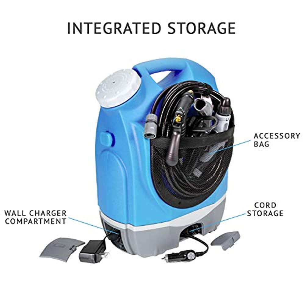 IVATION Portable Electric Pressure Washer with Water Tank & Rechargeable Battery