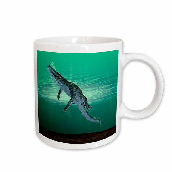 3drose, Alligator Swimming to the Surface, 11oz Mug