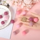 thumbnail image 3 of 40 bolas de fieltro de lana, pompones de 20 mm, hechos a mano, de color rosa, pequeños y redondos., 3 of 5