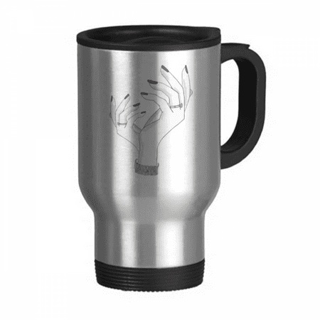 

Pretty Coquettish Wrist Finesse Travel Mug Flip Lid Stainless Steel Cup Car Tumbler Thermos