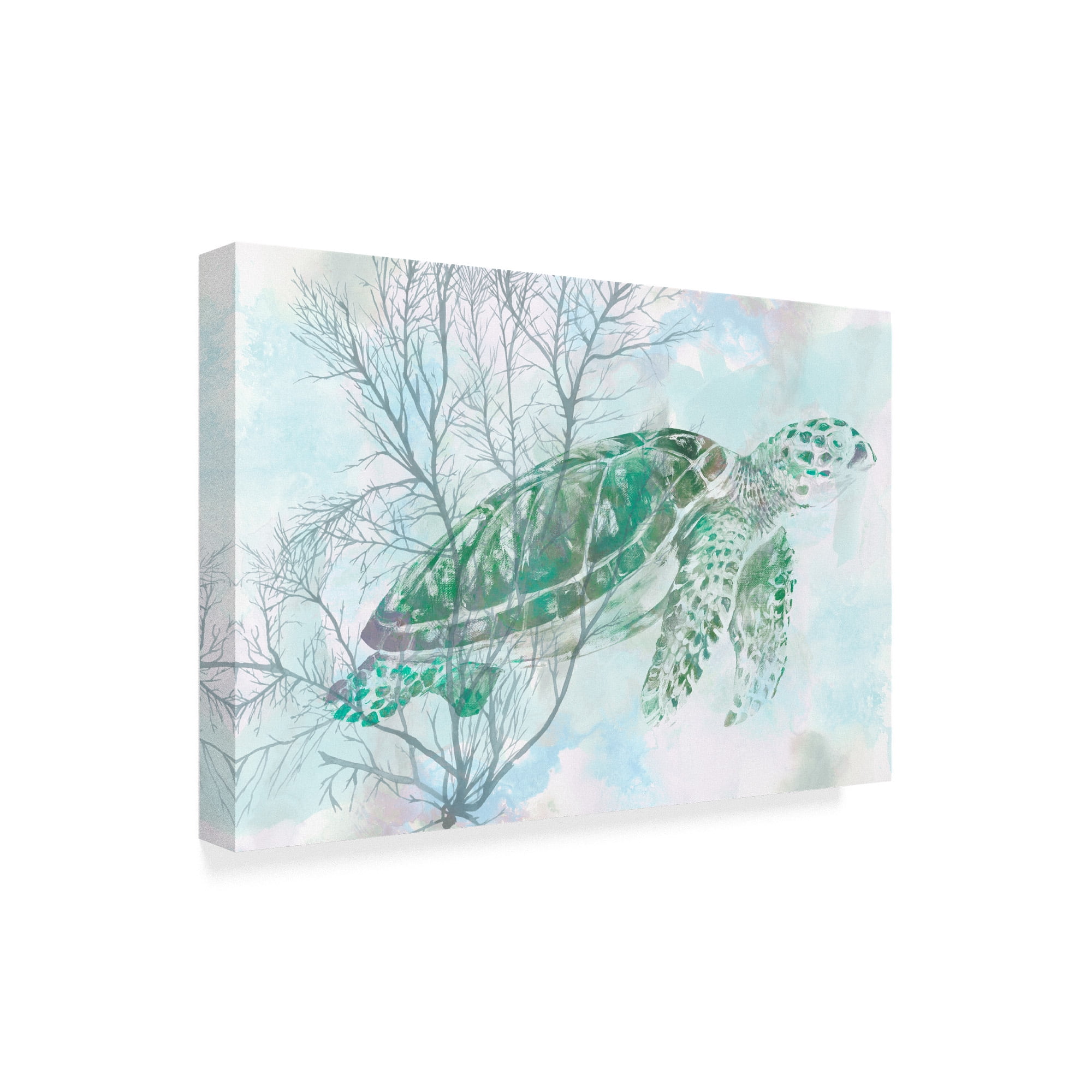 Trademark Fine Art 'Watercolor Sea Turtle I' Canvas Art by Studio W