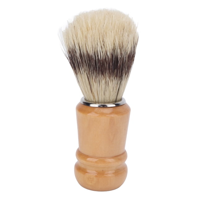 Brocha de afeitar para hombre con mango de madera, ideal para la piel, para la limpieza facial y el afeitado.